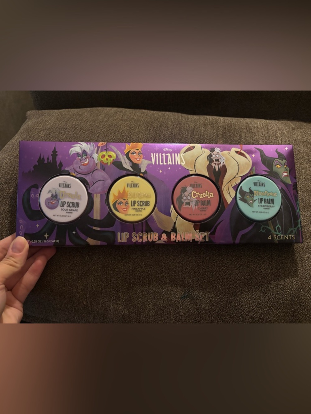Disney Villains lip balm and scrub